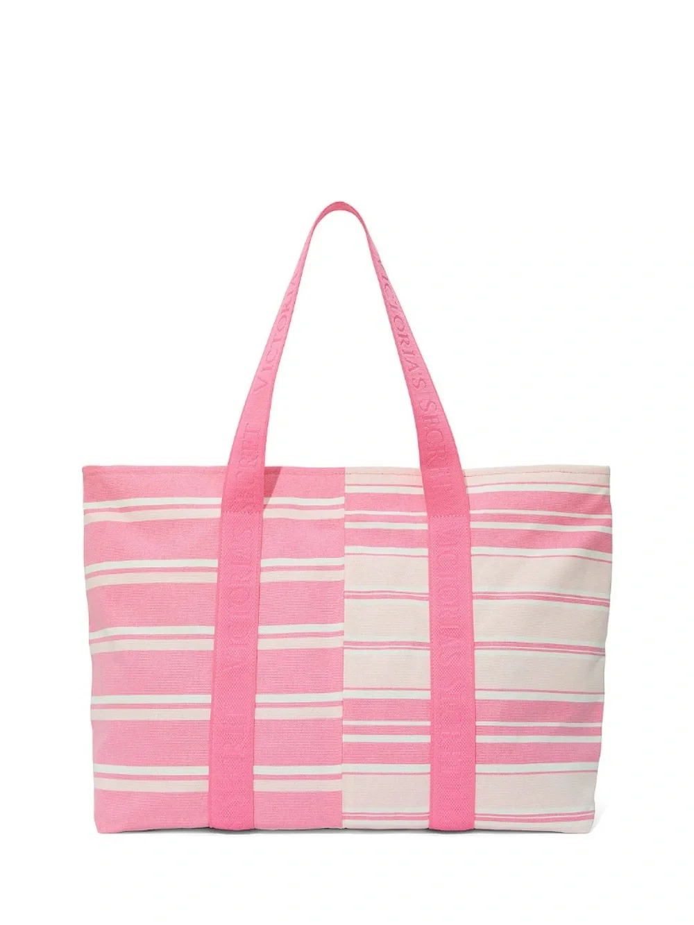 Victoria’s Secret Pink Striped Tote Bag with Packing Organizers